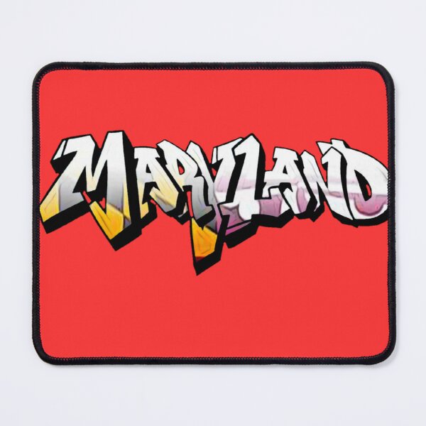 Item preview, Maryland Flag Mural Graffiti - Red  designed and sold by Dude  Stuff.