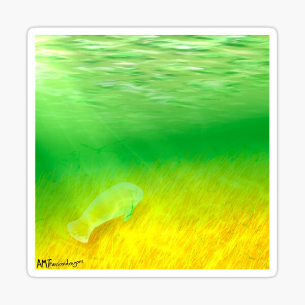 Item preview, Aroallo Manatee under the Gentle Water designed and sold by Transcendragons.