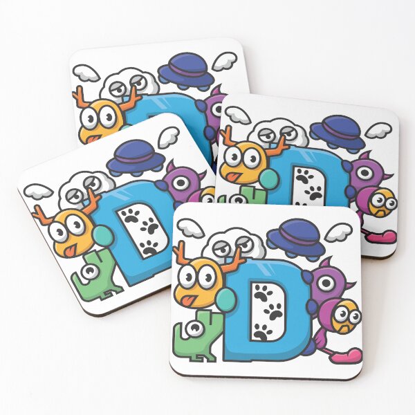 Item preview, Doodle art monsters letter D designed and sold by yhuefpe.