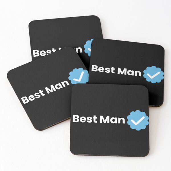 Item preview, Best Man (white) designed and sold by Allyoudois.