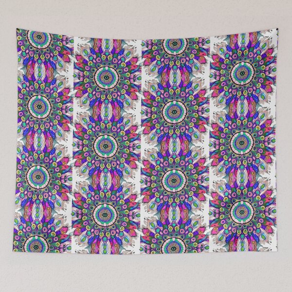 Item preview, PEACOCK BOHO MANDALA designed and sold by DanaMire.