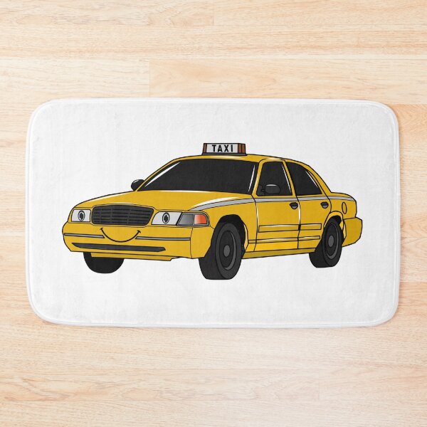Item preview, Taxi cartoon illustration designed and sold by Misscartoon.