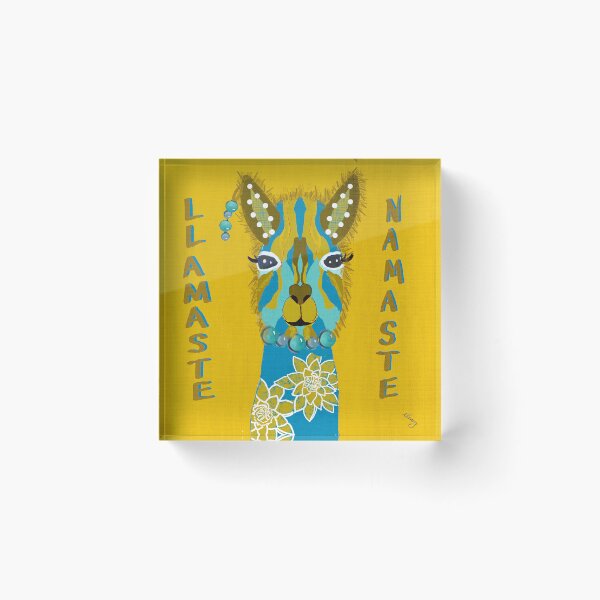 Item preview, Llamaste Namaste designed and sold by ArtFabric.