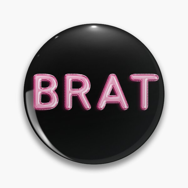 Item preview, Brat | Pink Foil Balloon Font DDLG Submissive designed and sold by KinkShoppe.