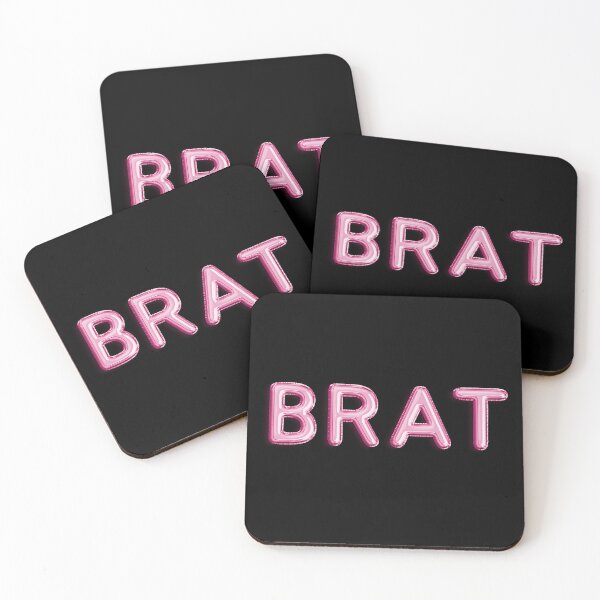 Item preview, Brat | Pink Foil Balloon Font DDLG Submissive designed and sold by KinkShoppe.