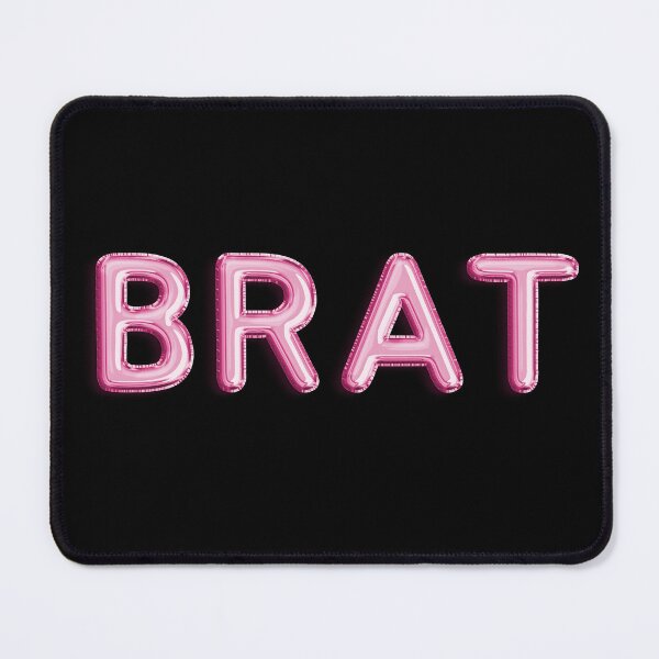 Item preview, Brat | Pink Foil Balloon Font DDLG Submissive designed and sold by KinkShoppe.