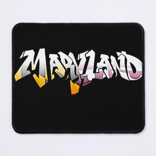 Item preview, Maryland Flag Mural Graffiti - Black designed and sold by Dude  Stuff.