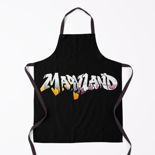 Item preview, Maryland Flag Mural Graffiti - Black designed and sold by Dude  Stuff.