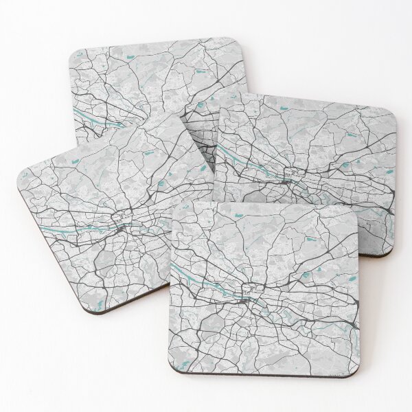 Item preview, Glasgow Scotland UK Map - Minimal Style w/ Roads designed and sold by wxnw-designs.