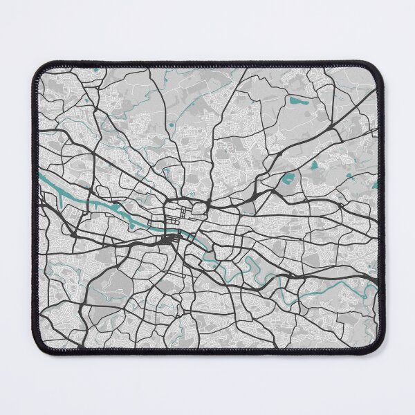 Item preview, Glasgow Scotland UK Map - Minimal Style w/ Roads designed and sold by wxnw-designs.