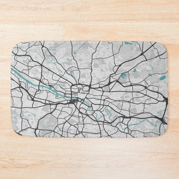 Item preview, Glasgow Scotland UK Map - Minimal Style w/ Roads designed and sold by wxnw-designs.