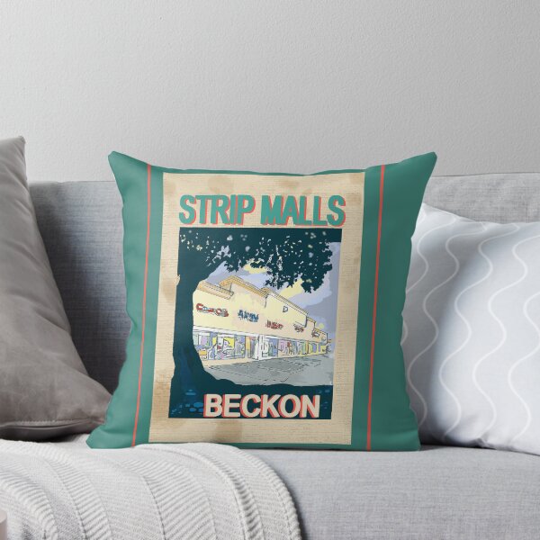 Item preview, Strip Malls Beckon Pandemic Travel Poster  designed and sold by Karen Del Pellegrino.