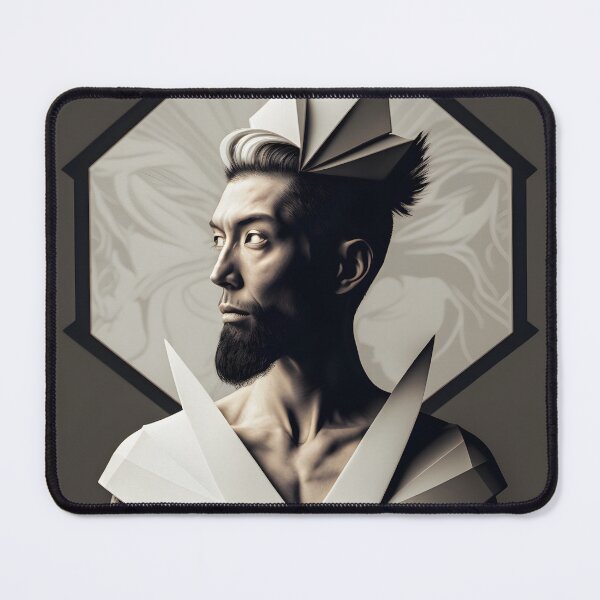 Item preview, Futuristic Portrait of a Man designed and sold by Warehouse46.