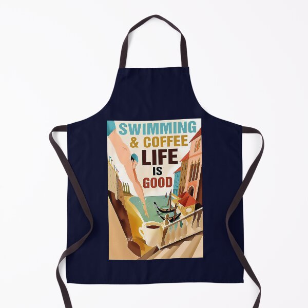 Item preview, Coffee and swimming - Swim Lover designed and sold by Cygnogic28.