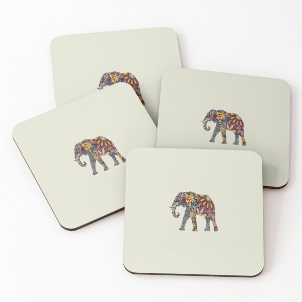 Item preview, colourful elephant art designed and sold by Asmapadilla89.
