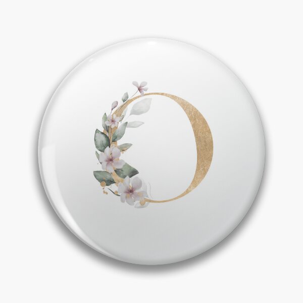 Item preview, Golden Color Floral Monogram Letter O designed and sold by silviaol.