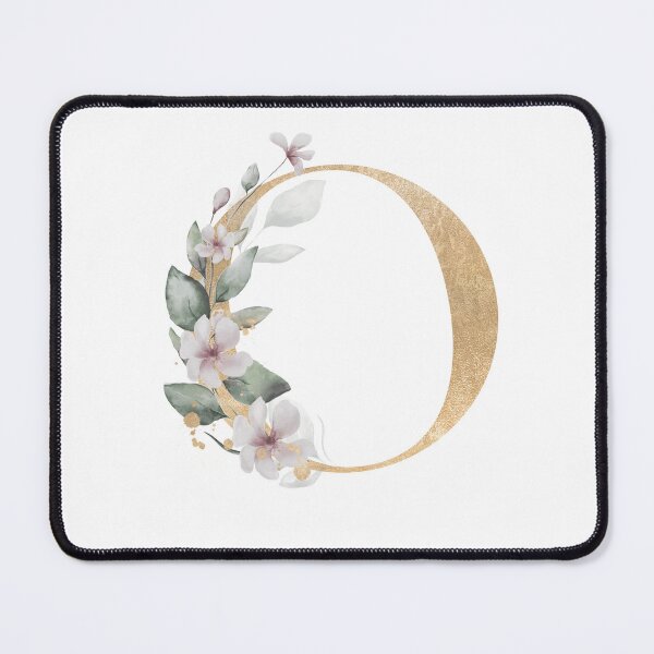 Item preview, Golden Color Floral Monogram Letter O designed and sold by silviaol.