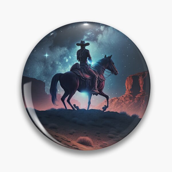 Item preview, Cowboy rides through the night on the prairie designed and sold by Globuwear.
