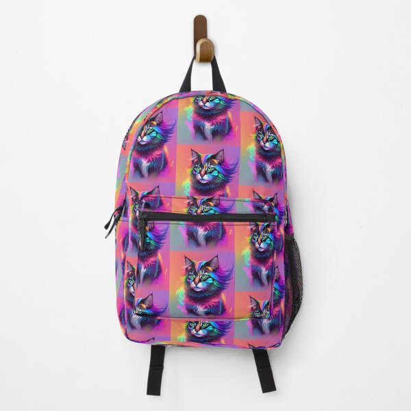 Item preview, Neon Cat - Modern Digital Art designed and sold by Ai-michiart.