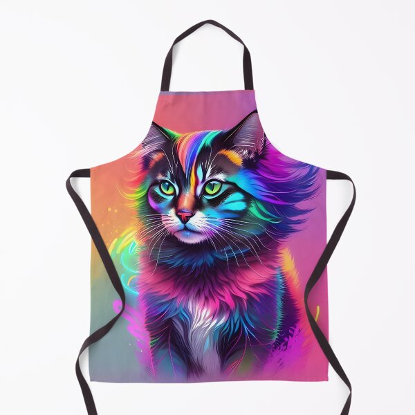 Item preview, Neon Cat - Modern Digital Art designed and sold by Ai-michiart.