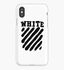 Off White Grunge Black iPhone Case