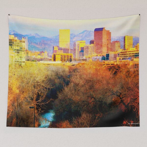 Item preview, Cherry Creek Denver Sunrise with Rockies Framing City designed and sold by Marielle Valenzuela.