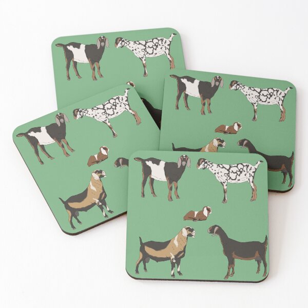 Item preview, Nubian Goats Pattern Sage designed and sold by Ashley Gagnon.