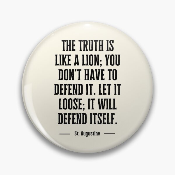 Item preview, The Truth Is Like A Lion | Famous Quotes designed and sold by QuotesAreFun.