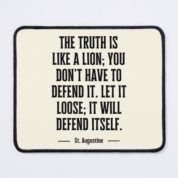 Item preview, The Truth Is Like A Lion | Famous Quotes designed and sold by QuotesAreFun.