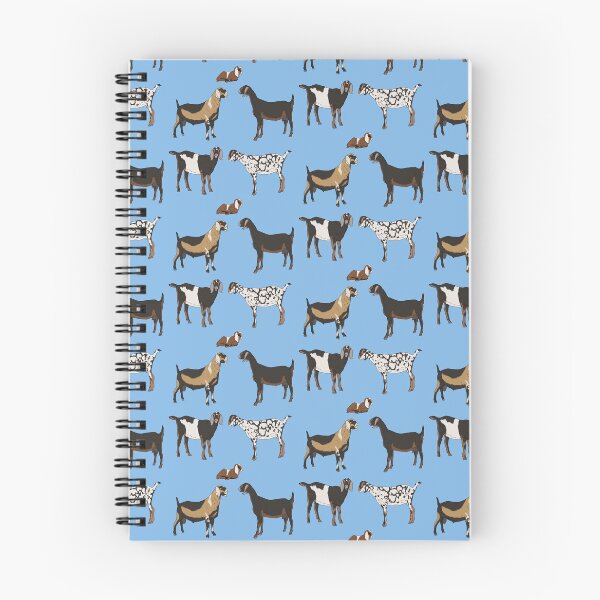 Item preview, Nubian Goats Pattern Blue designed and sold by Ashley Gagnon.