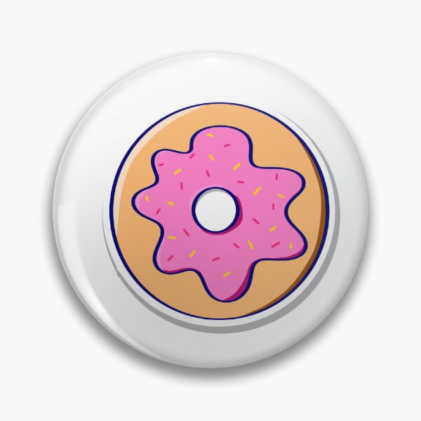 Item preview, Donut with pink frosting and a shadow designed and sold by Nikknakks.