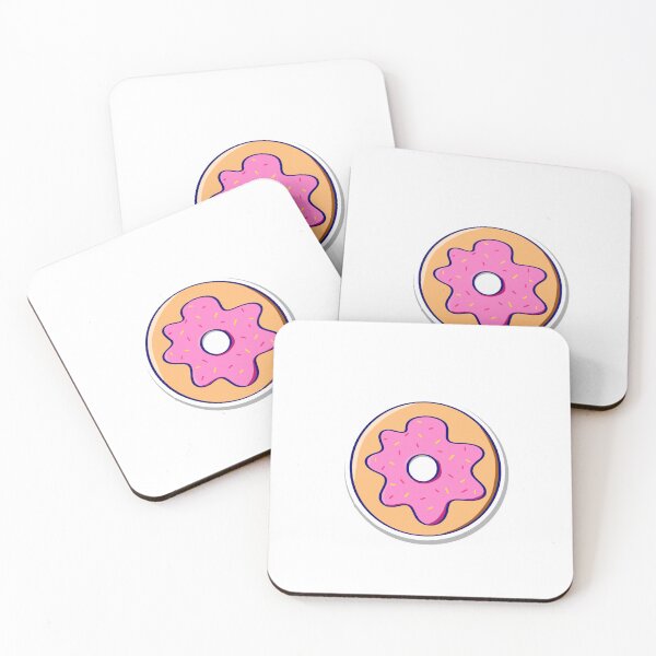 Item preview, Donut with pink frosting and a shadow designed and sold by Nikknakks.