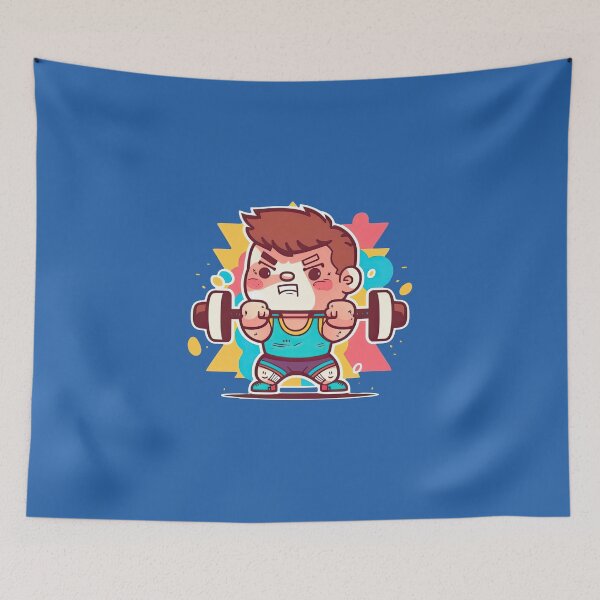 Item preview, Mighty Gym Dad Weightlifting Warrior designed and sold by ultra-cute.