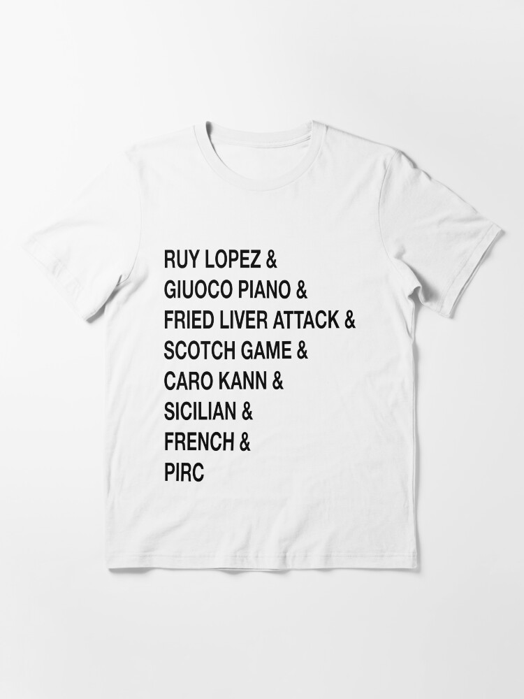 Ruy Lopez Chess T-shirt – Zero Blunders