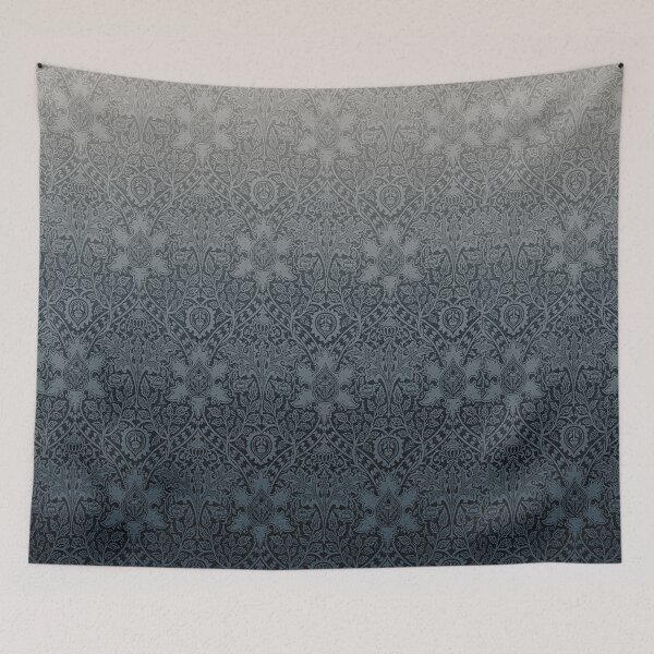 Item preview, Gray Black Ombre Vintage Style Floral designed and sold by bizbostudio.