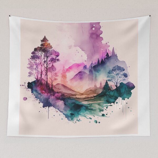 Item preview, Relaxing Watercolor #41 designed and sold by Avocado Design Studio.