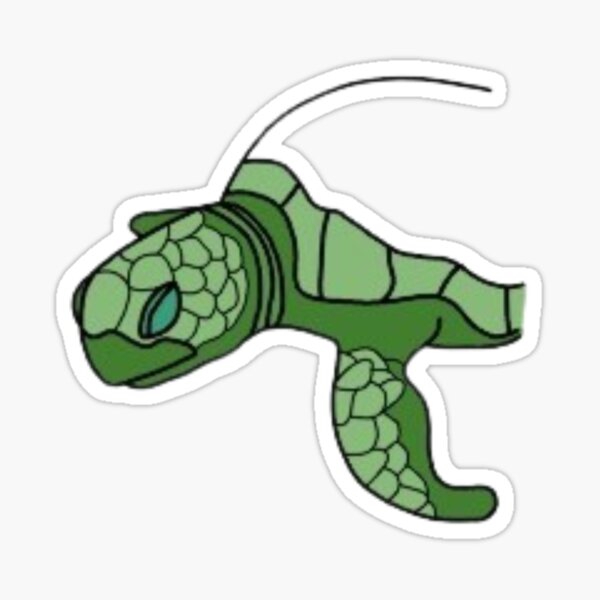 Half Drawn Turtle Sticker