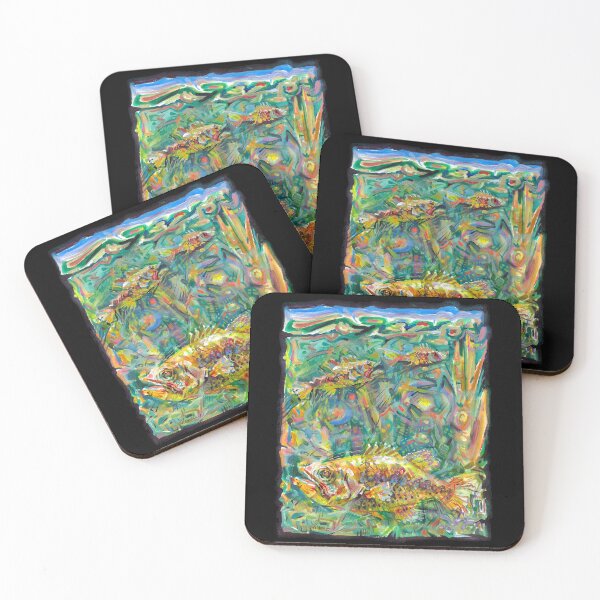 Item preview, Abstracted Largemouth Bass #2 designed and sold by rowdE-art.