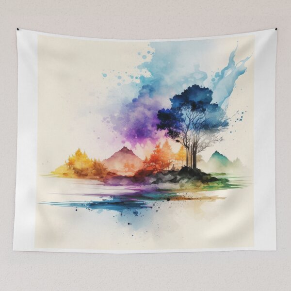 Item preview, Acuarela relajante #45 designed and sold by Avocado Design Studio.