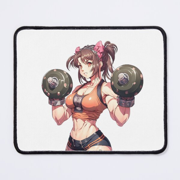 Item preview, Woman lifting dumbbells designed and sold by artwaves.