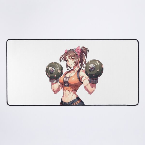 Item preview, Woman lifting dumbbells designed and sold by artwaves.