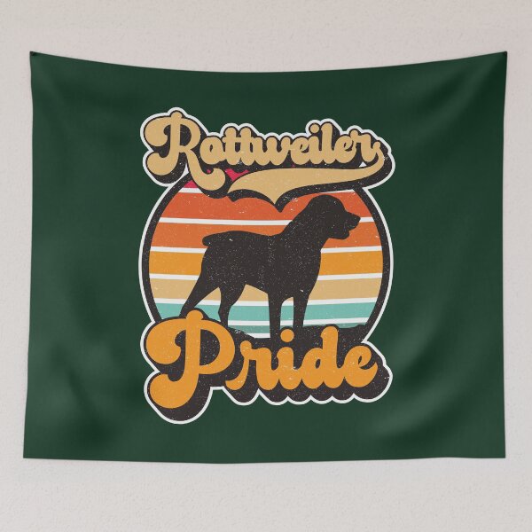 Item preview, Rottweiler Pride Retro Sunset Dog Silhouette Pet Design designed and sold by CRHPOD20.
