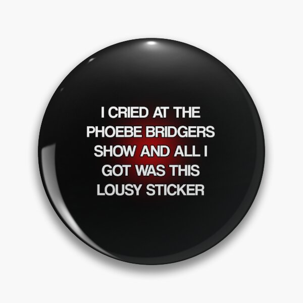 Item preview, cried at the show  phoebe bridgers37 designed and sold by Taki93h.