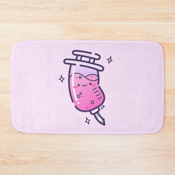Item preview, Kawaii Pink Purple Happy Cartoon Syringe  designed and sold by JessicaAmber.