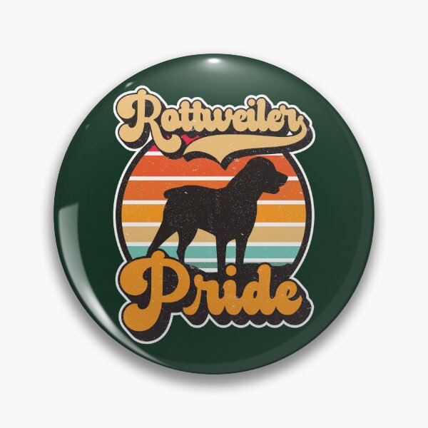Item preview, Rottweiler Pride Retro Sunset Dog Silhouette Pet Design designed and sold by CRHPOD20.