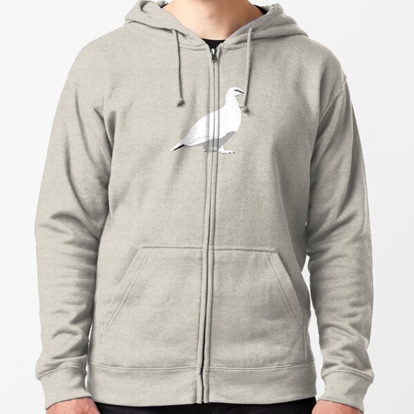 Rock Ptarmigan - winter Zipped Hoodie