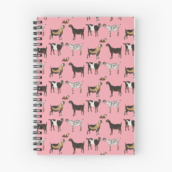 Aperçu de l'œuvre Motif chèvres nubiennes rose créée et vendue par Ashley Gagnon.