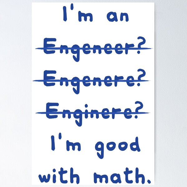 Item preview, I'm Good with Math (I'm an Engineer) Humorous Tee Shirt designed and sold by cursotti.
