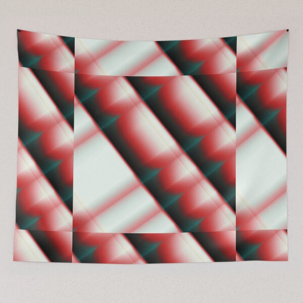 Item preview, Red diagonals on white designed and sold by Tiia Vissak.