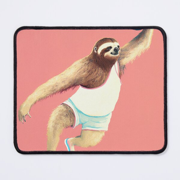 Item preview, Dunking Sloth Art Vintage Pink Pastel Retro designed and sold by PinkNomad.